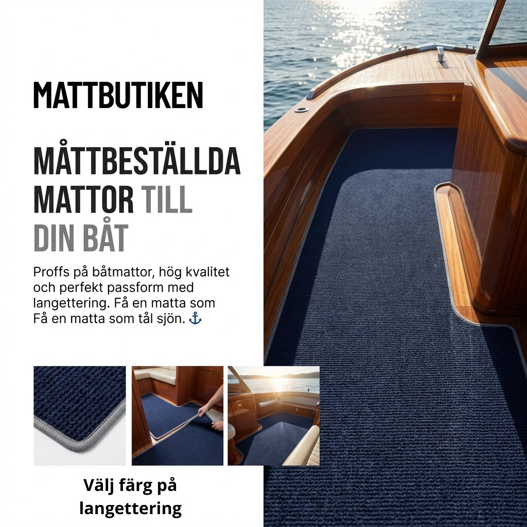 Båtmattor & Husbilsmattor Med Langettering
