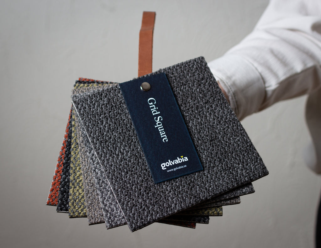 Golvabia Textilplattor Grid Square 50x50