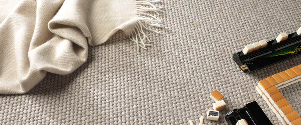 Jacaranda matta Natural Weave Hexagon Ullmatta