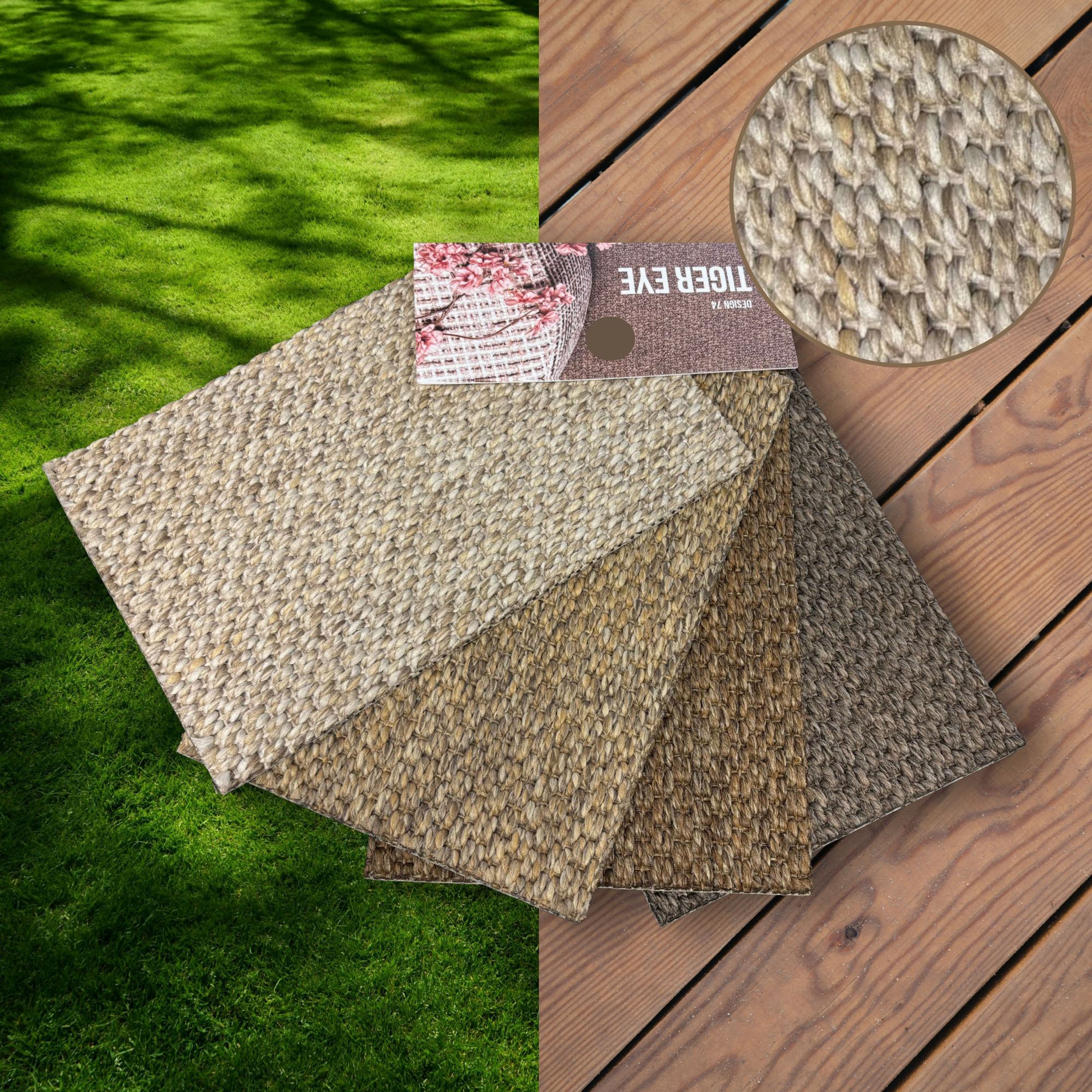Robusta Design-74 Tiger Eye Utomhusmatta
