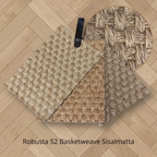 Robusta 52 Basketweave Sisalmatta