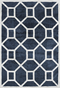 LAYERED ENTRANCE VISKOSMATTA MIDNIGHT BLUE