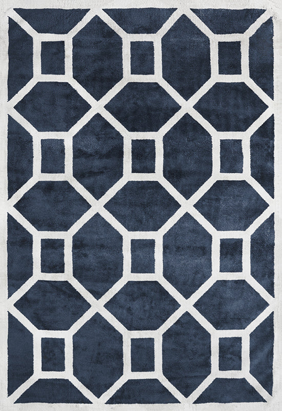 LAYERED ENTRANCE VISKOSMATTA MIDNIGHT BLUE